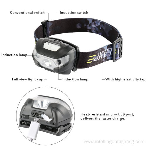 3W Sensor LED Headlamp Camping